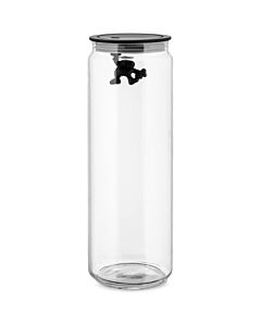 Alessi Gianni Storage Jar-200cl-Black